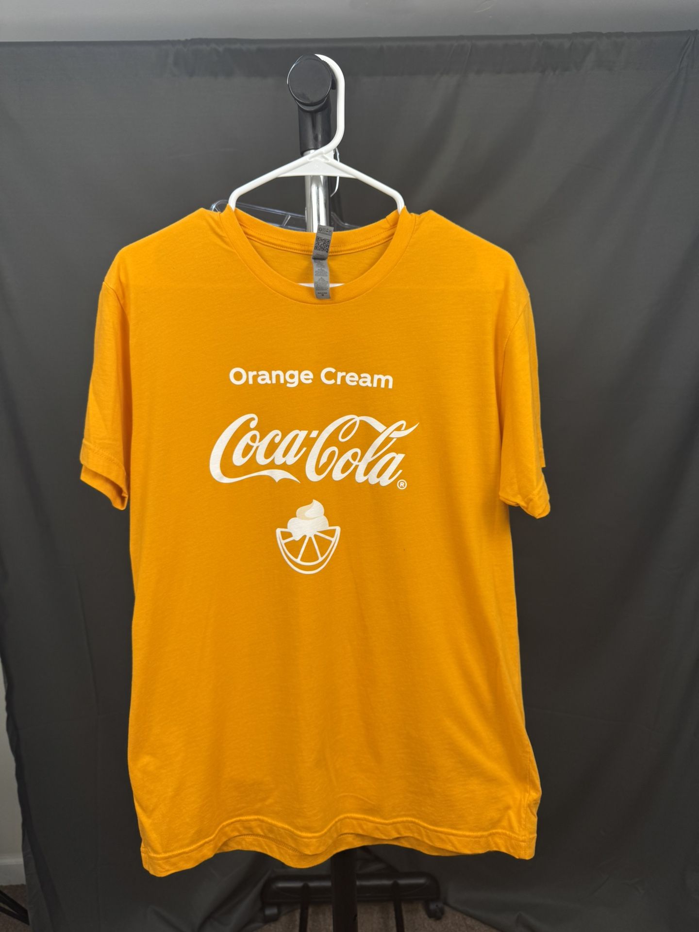 Coca-Cola Orange Cream Promo T-Shirt – Medium – Bright Orange