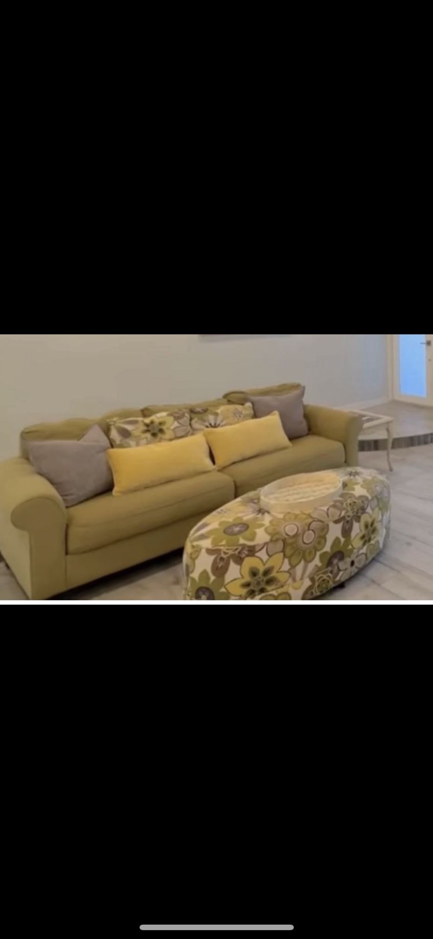 Green Couch Only No Ottoman Or Pillows