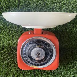 Krups Orange Vintage Kitchen Scale $25