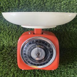 Krups Orange Vintage Kitchen Scale $25