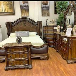 North Shore Dark Brown Panel Bedroom Set 2239