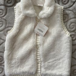 4T Little Girl Or Boy-Faux Fur Vest by Gymboree, NEW 