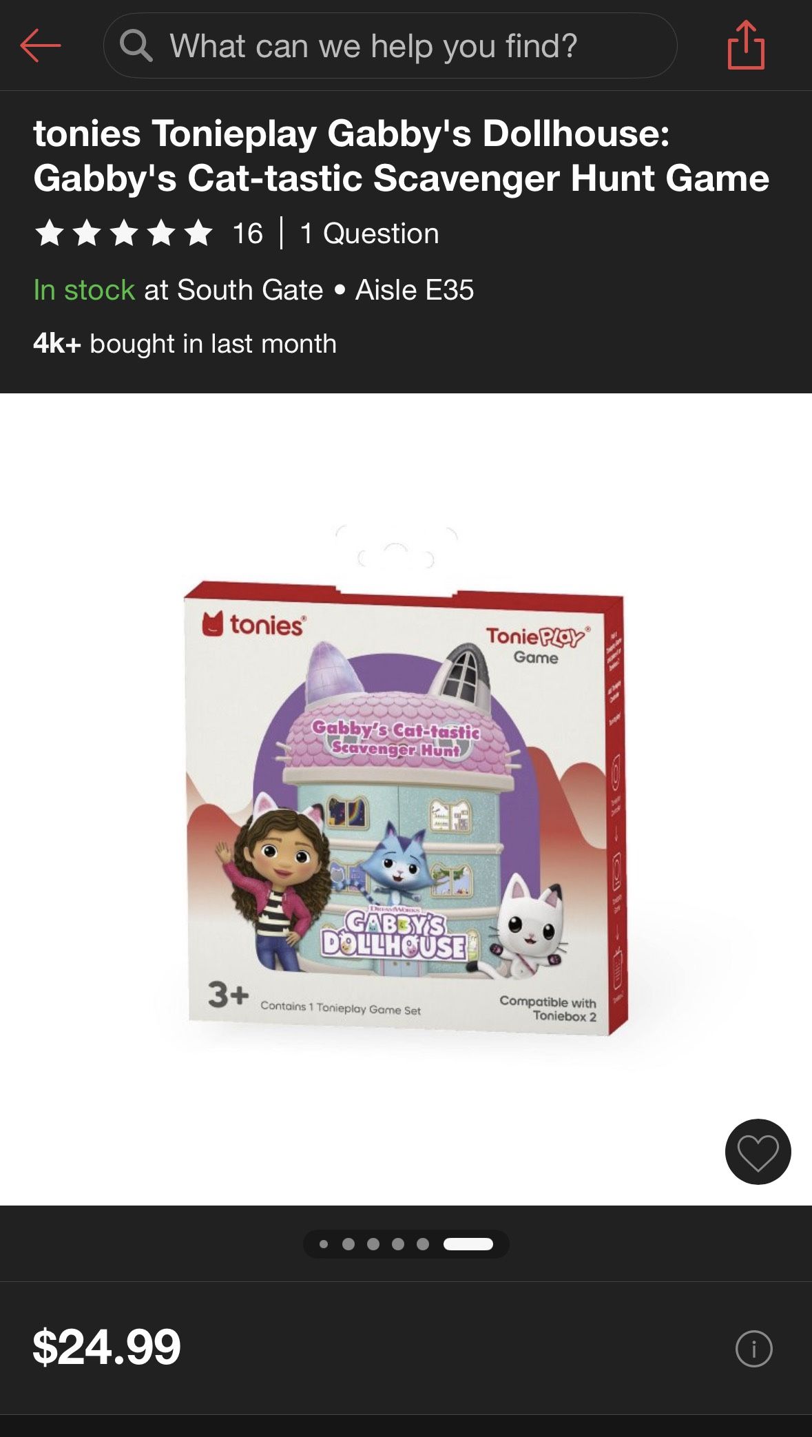 Gabby’s Dollhouse Toniebox 2 Game