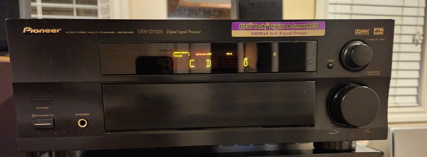 Pioneer VSX-D710SA/V receiver with Dolby Digital and DTS