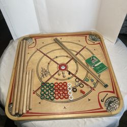 1960s Vintage Carrom Game Board 
