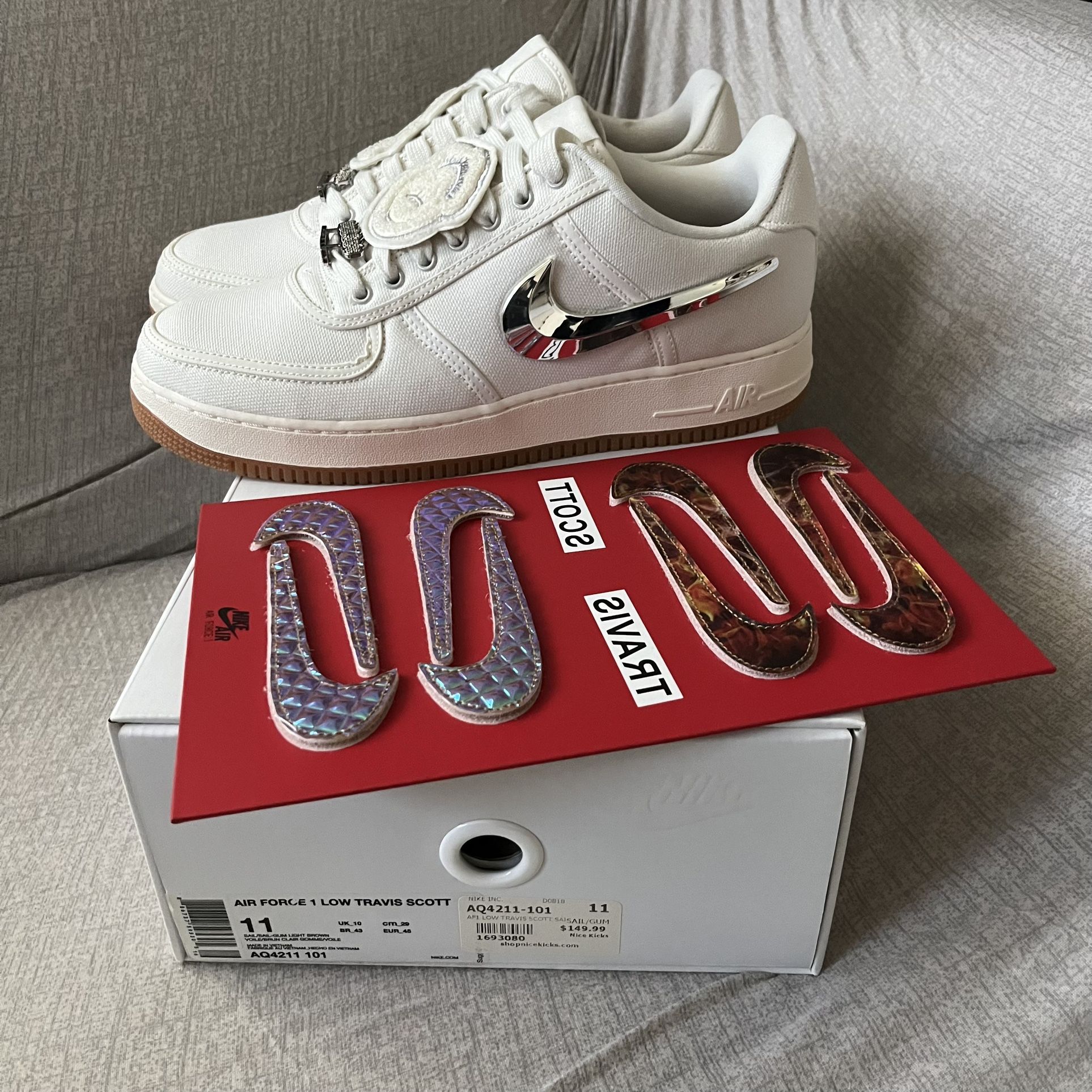 Low Travis Af1 Sail Travis Travis Scott Nike Air Force AF Sail New 