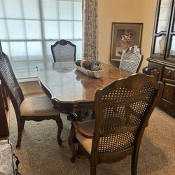   Beautiful Solid Wood Dining Table With Chairs