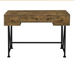 Desk For Sale - 47-Inch 3-Drawer -  Wood Look