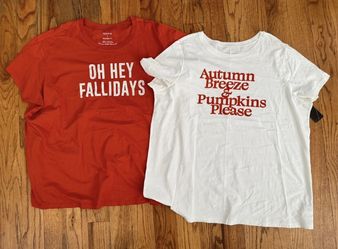 NWT lot of 2 Woman’s Torrid Autumn Breeze & Pumpkins Please Oh Hey Fallidays Plus Size 2