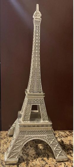 Silver Eiffel Tower Decorative Figurine