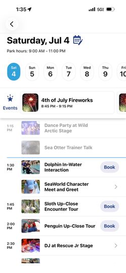 Seaworld ticket today park closed 11pm