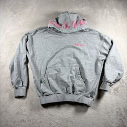 White Fox Lucky Thirteen Shaya Oversized Hoodie Women’s XS/S Gray Pink #2989