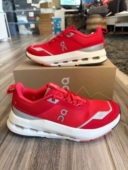 Big Kids' On Running Cloud Cloudnova Youth Running Shoes - Red Terra - Size 5.5Y (7 Women)
