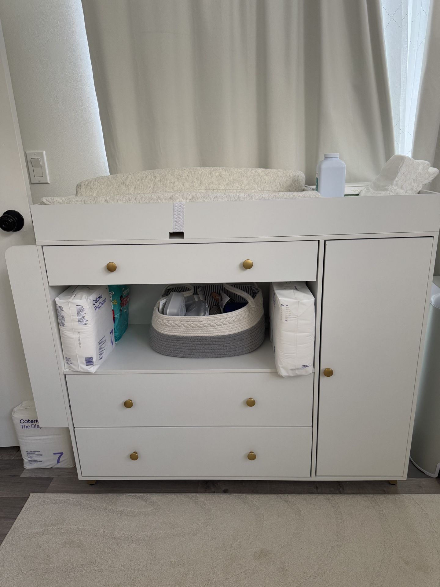White Changing Newborn Baby Table Like New
