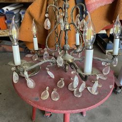 Vintage crystal chandelier