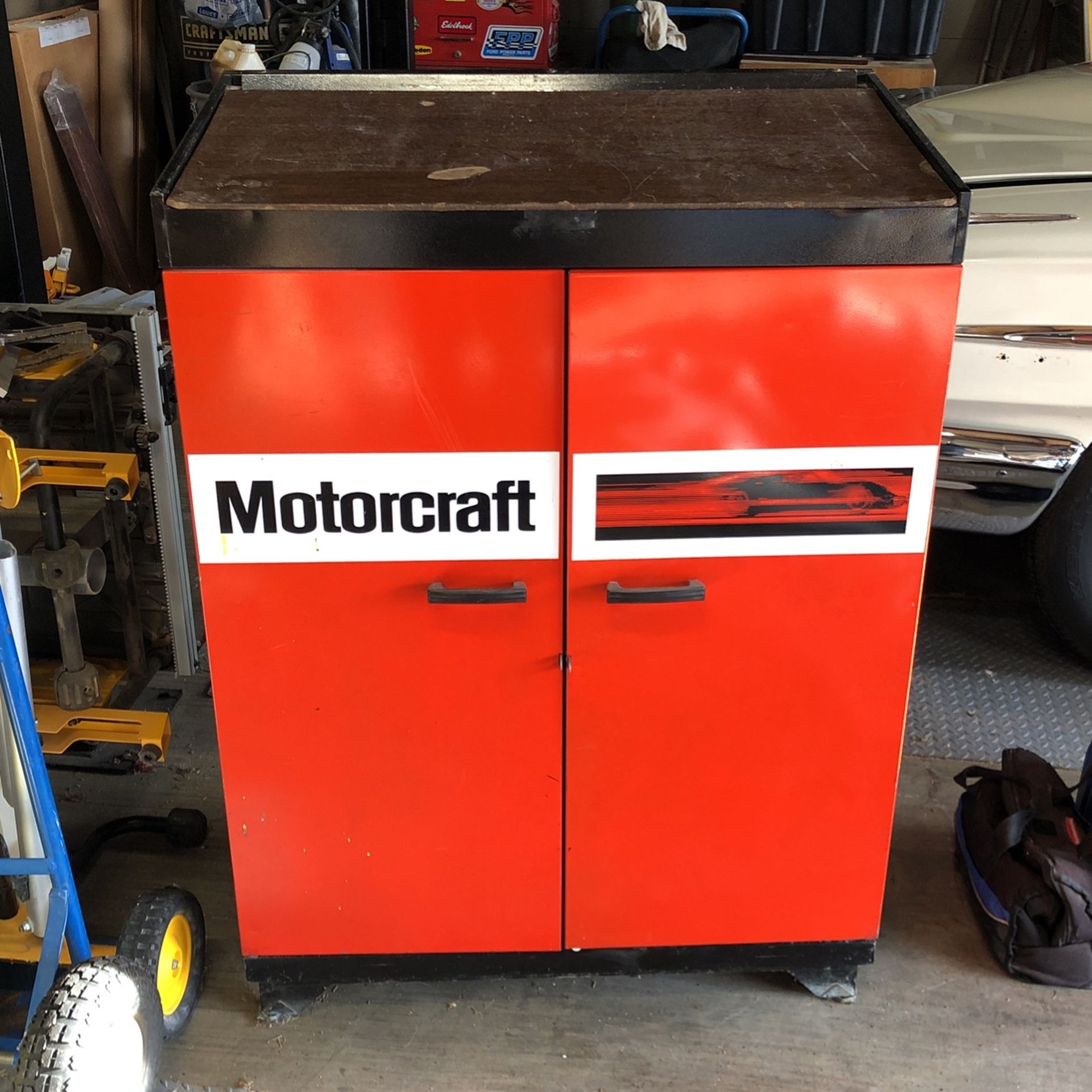 Ford Motorcraft Service Writers Desk Metal Cabinet Parts Display