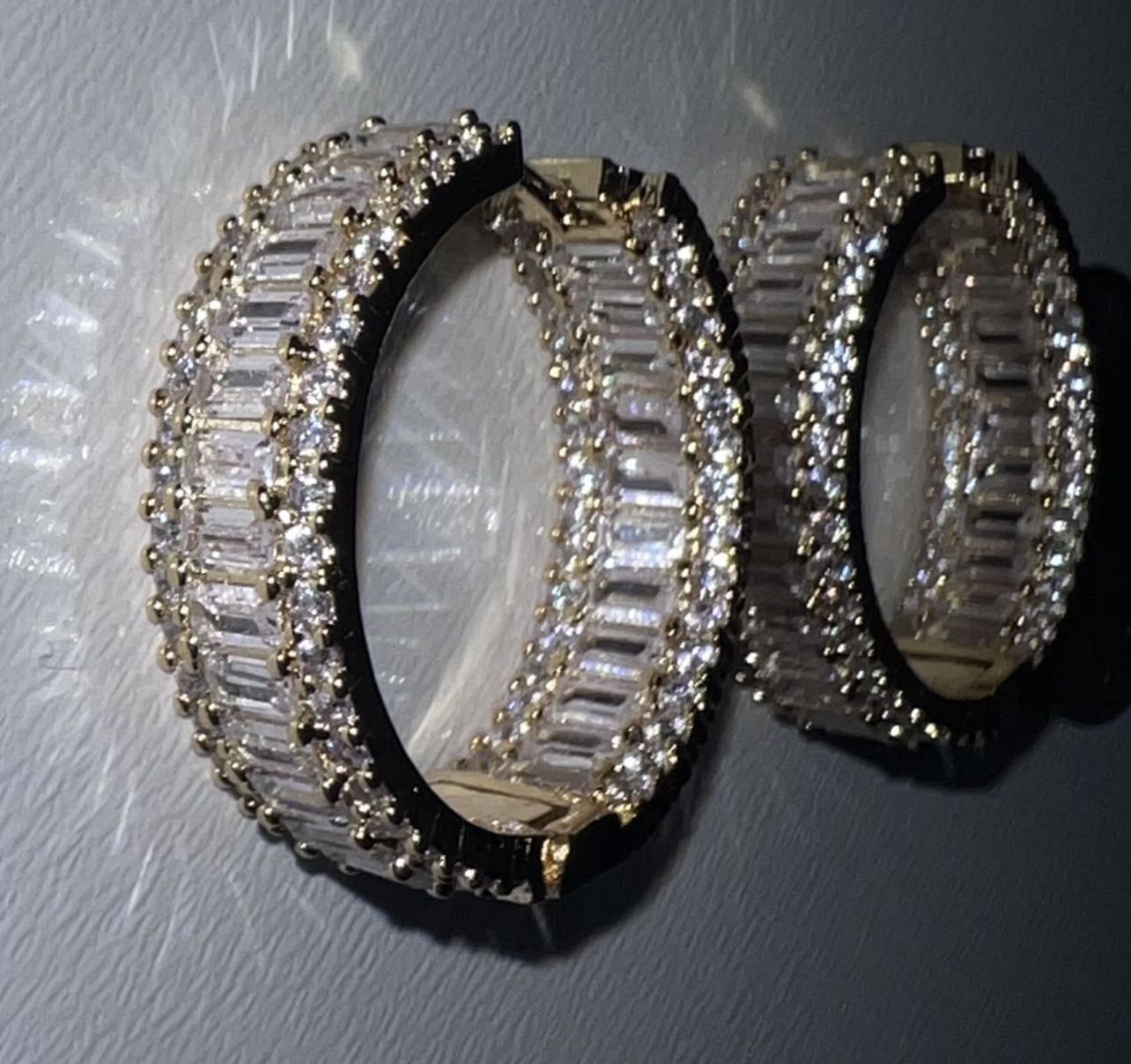 Crystal Hoop Earrings