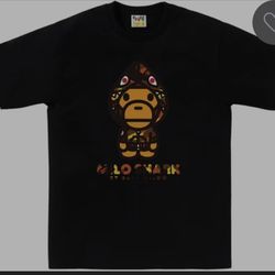 BAPE 1st Camo Milo Shark FZH Tee