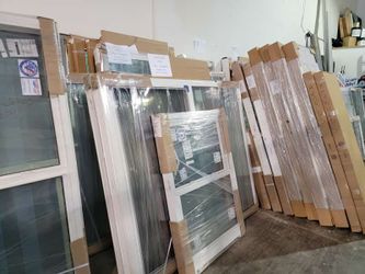 Lot of New Vinyl Windows in Original Packaging
