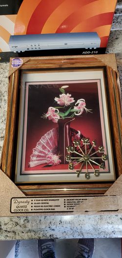 Vintage clock and wall decor