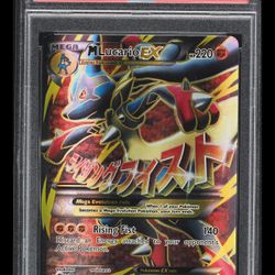 2017 Pokemon XY Mega Powers Promo Full Art M Lucario EX #55a PSA 10 GEM MINT
