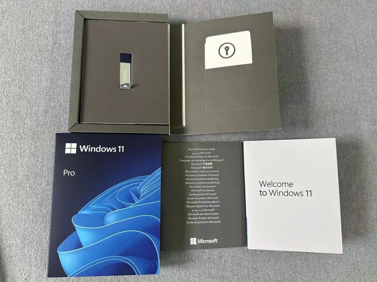 New MS Windows 11 Pro 64-Bit USB Flash Drive With Product Card Sealed