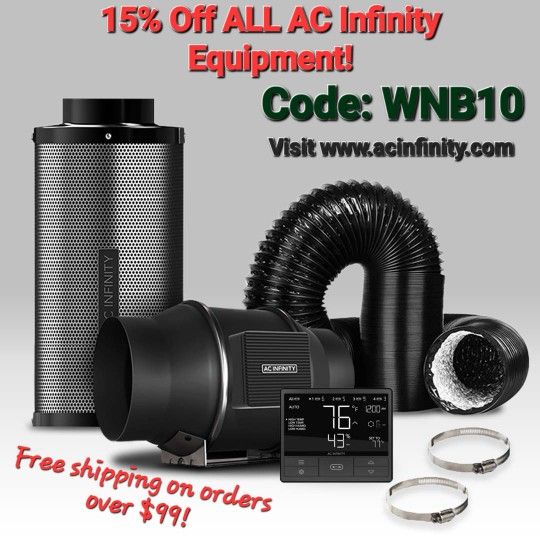 15% Discount On All AC Infinity Grow Equipment!