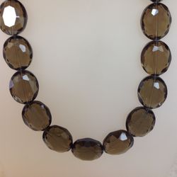 Smokey Topaz Necklace 17”