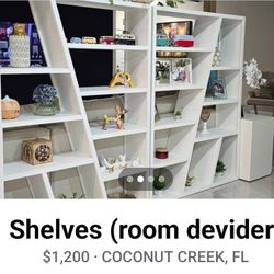2 Shelves That Can Be Used As Devider Room