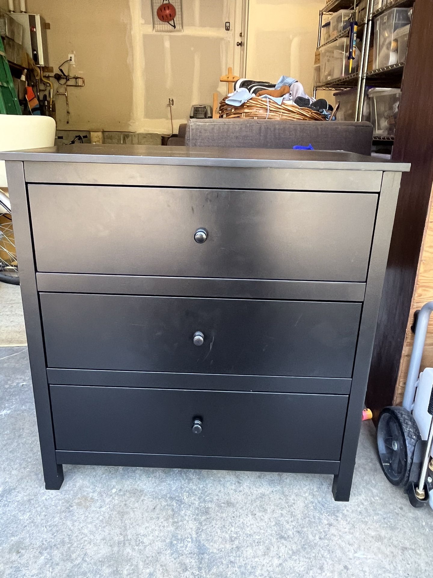 Black 3 Drawer Dresser 