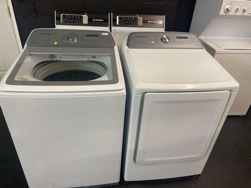 Samsung Glasstop Washer And Dryer Set
