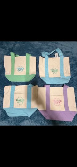Trader Joe’s pastel mini tote bags