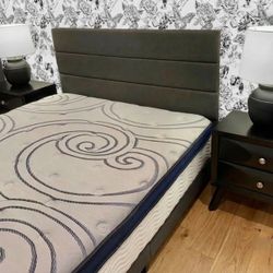 Queen Size Bed Frame + Mattress – $700 Set