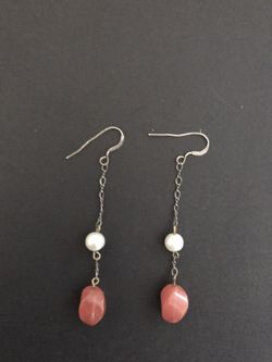 Silver hook earrings
