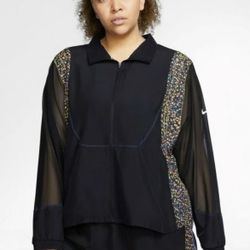 NWT Nike Windrunner Track Icon Clash Jacket BLACK WOMENS CU8416-010