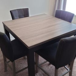 Ashley Countertop Dining Table W/ Chairs