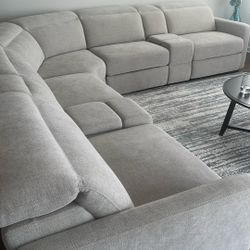 Havertys Power Recliner Sofa 