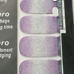 Purple Ombré Nail Polish  Strips