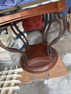 Glass dining table