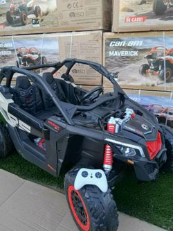Electric ride on car can am 2 seater 48volts 4x4 Rubber tires with parent remote