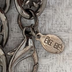 Bebe Silver Rhinestone Chain 40" Length 