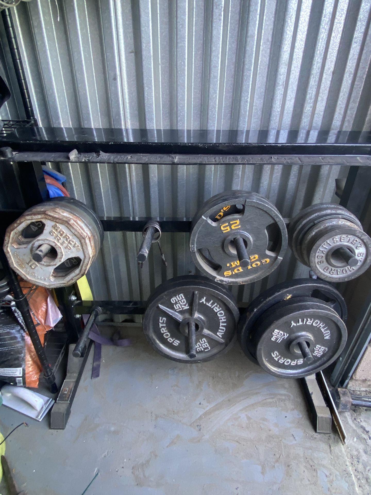 Weight Plates & Weight Stand