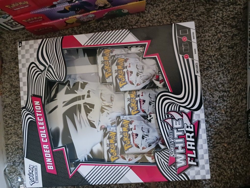 Pokemon White Flare Binder & Black Bolt Posters