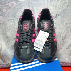 Adidas Samba Black Pink Low-Top Sneakers. 6W