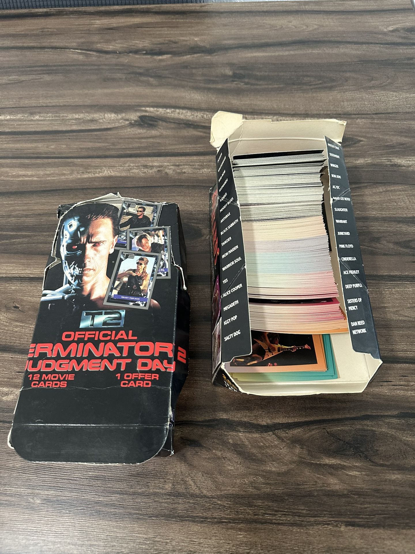 Vintage 1990S Terminator Cards Rock cards