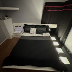 Cama Queen Quevedo Con Colchón 