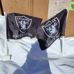 Raiders Car Window Flags 