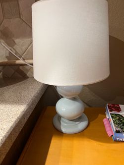 Light blue lamp