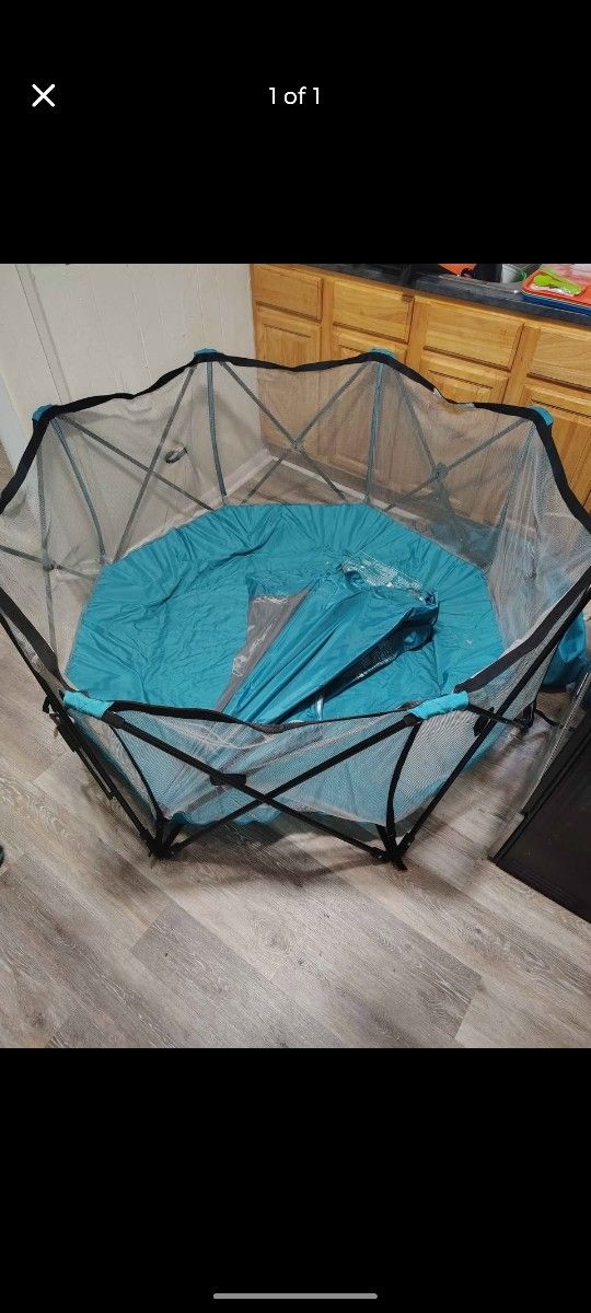 Kids Outside Play Yard With Dome