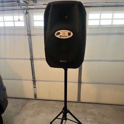 Edison Professional 15" PA speaker system with Bluetooth/FM Radio capabilities